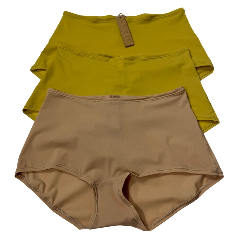 SKIMS Jelly Sheer Boy Short Lot of 3 Topaz Clay XXS
